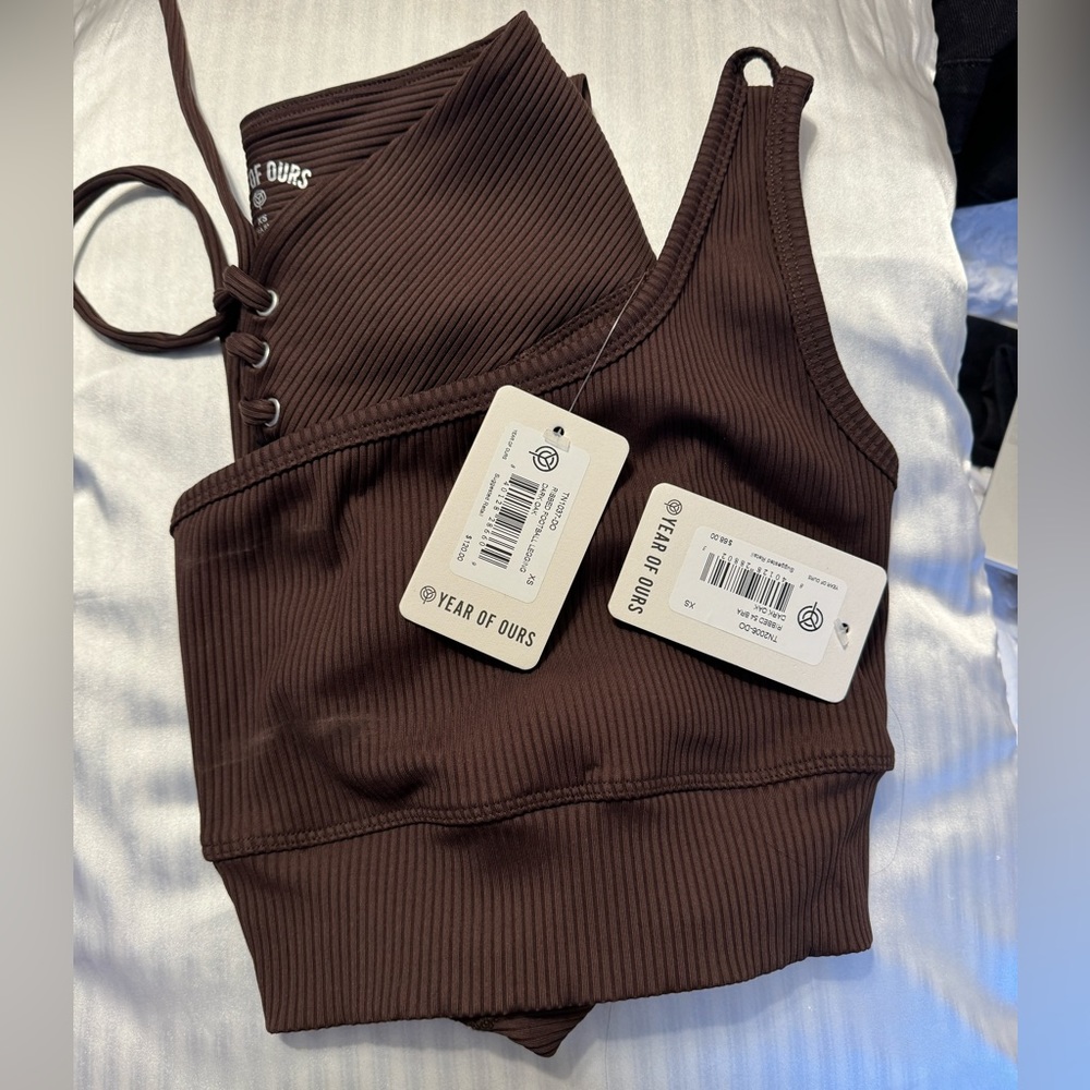 NWT Year Of Ours Workout Set (Brown, XS)